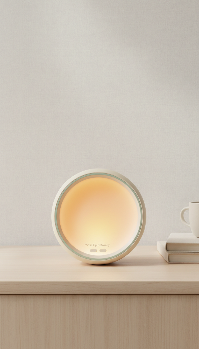 Sunrise Alarm Clock Cream Finish