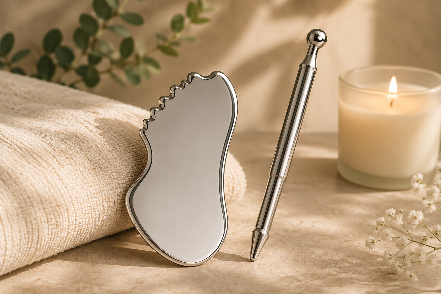 Sculpt and Soothe Gua Sha Acupressure Set
